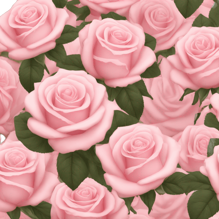 light pink roses emoji