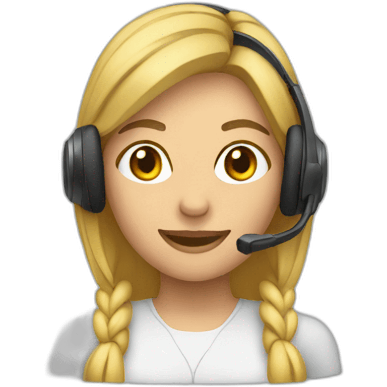 headset woman emoji