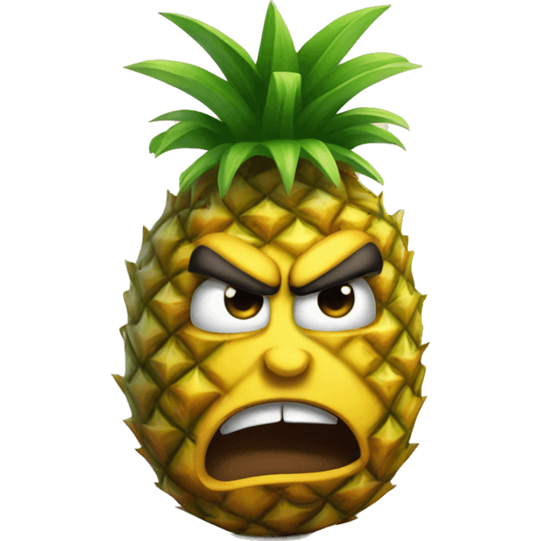 Angry pineapple  emoji