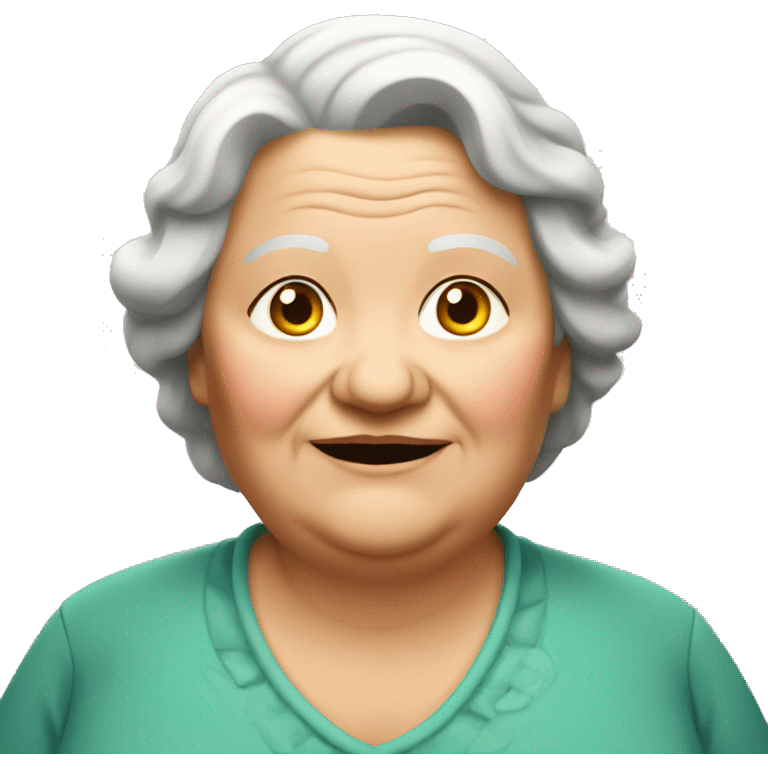 Old fat woman emoji