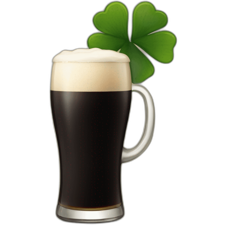 Irish drinking guinness emoji