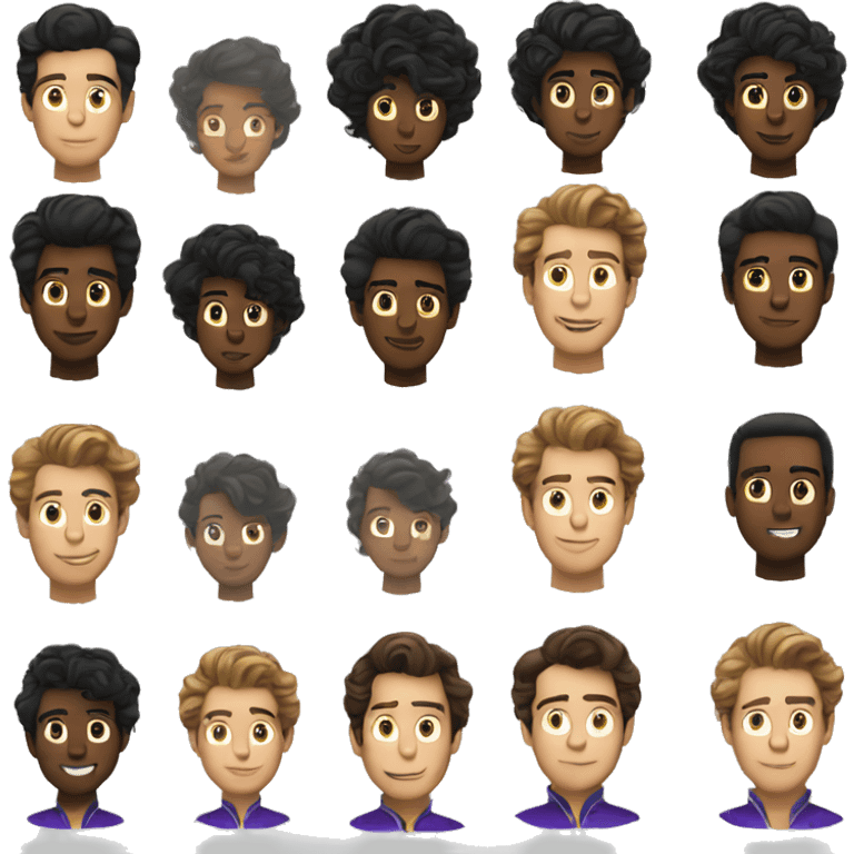 Prince Charming's hair develops emoji