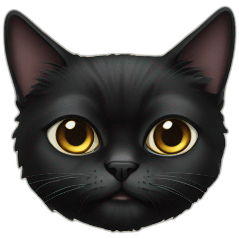 black persian cat emoji