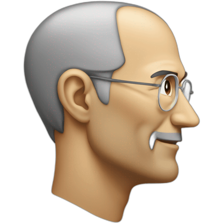 steve jobs face from side emoji