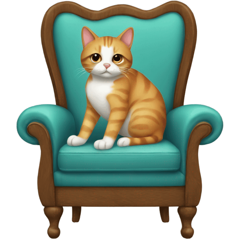 Cat on chair emoji