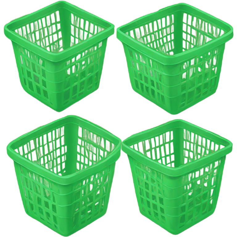 Green grocery basket emoji