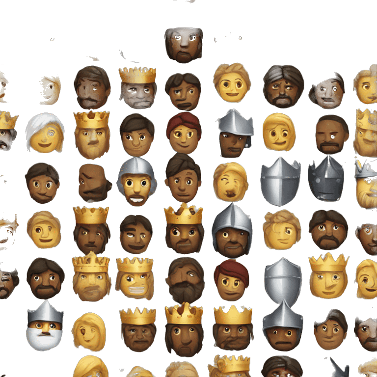 a king and  a knight emoji