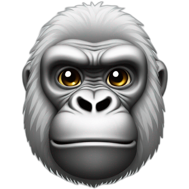 gorilla de color blanco  emoji