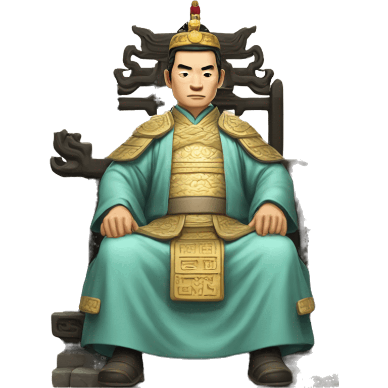 Han dynasty emperor on a throne emoji