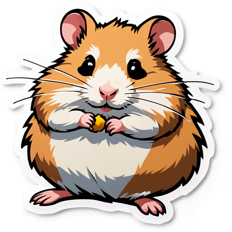 Dad hamster and baby hamster emoji