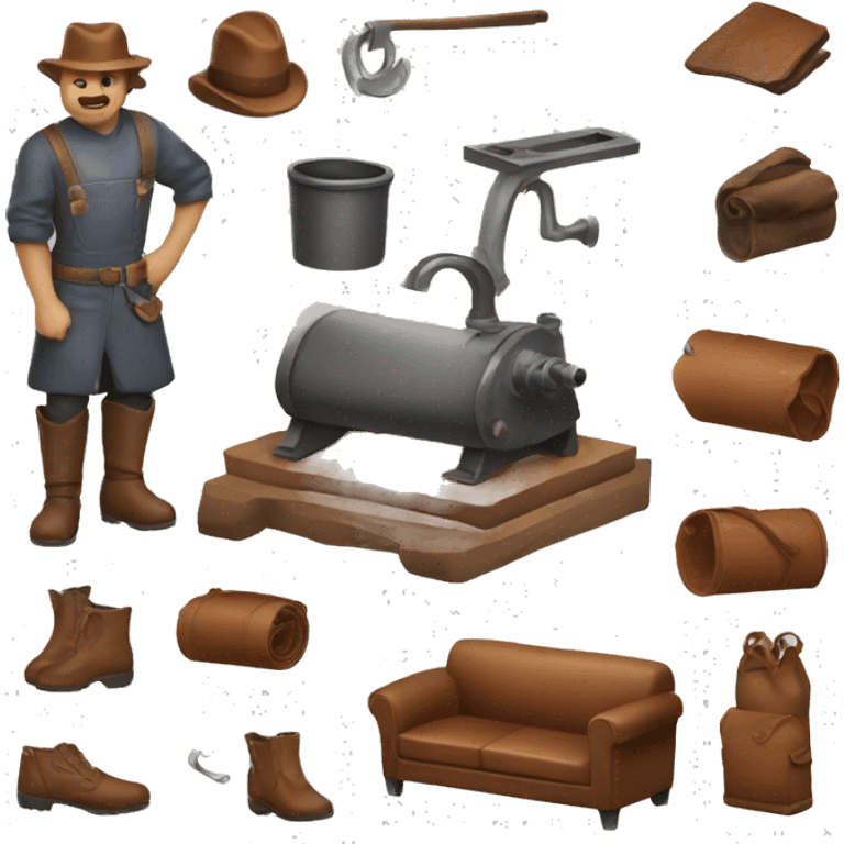 leather production emoji