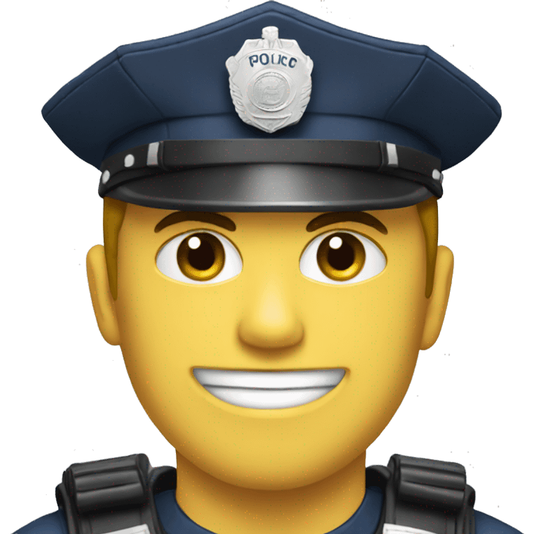 Doble cara con el emoji de policia emoji