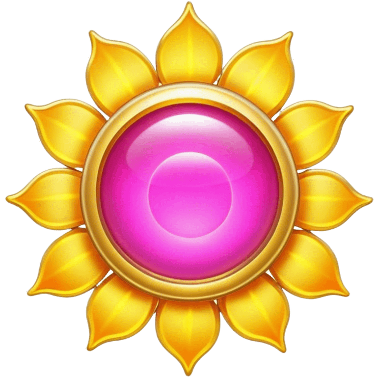 Solar aura pink gold emoji