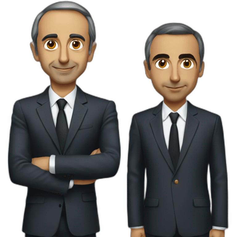 Eric Zemmour et Bilal assani emoji