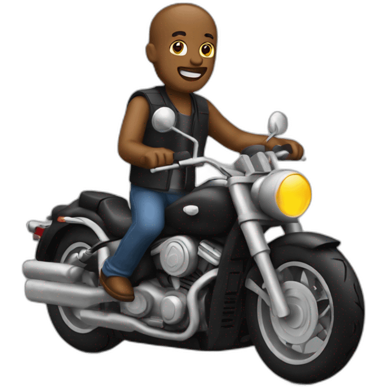 Guy drive motorcycle emoji