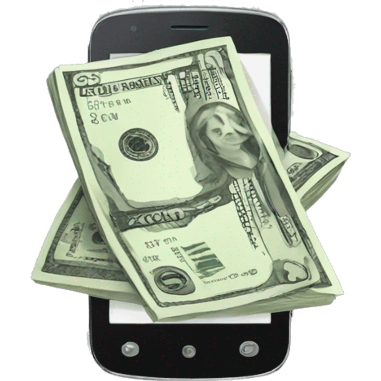 smartphone money emoji