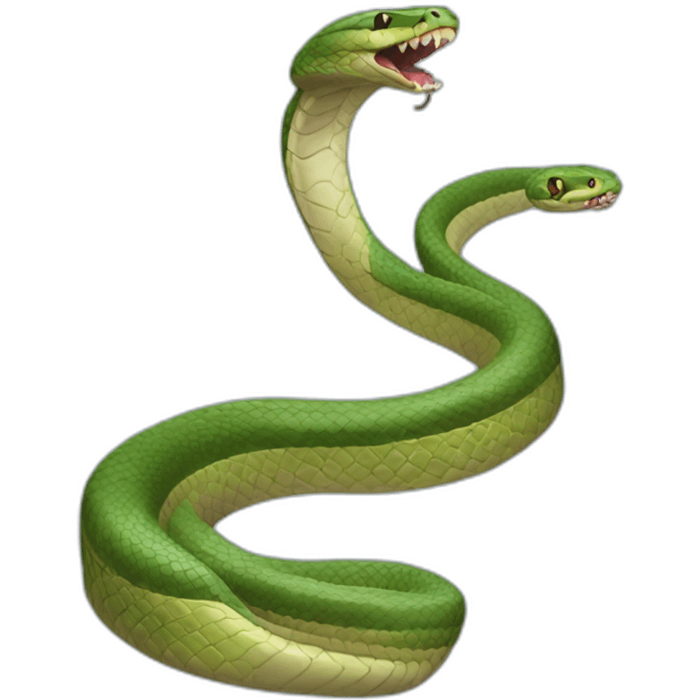 snake with sharp fangs emoji