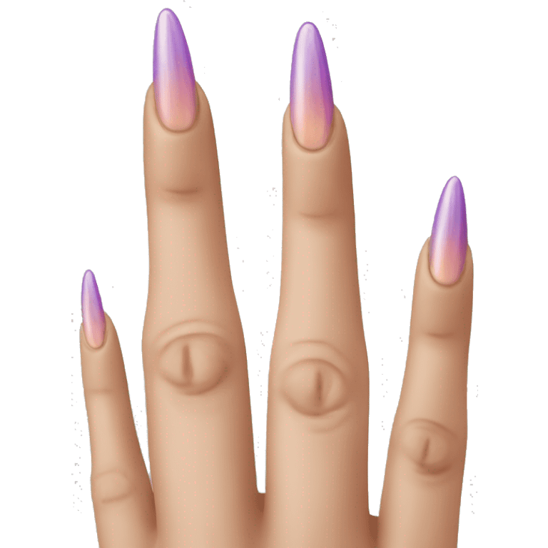 crazy long nails emoji