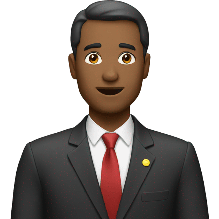 man giving a speech emoji