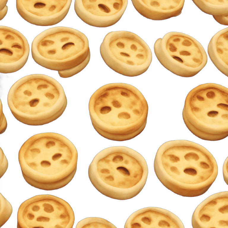 toasted British crumpet emoji