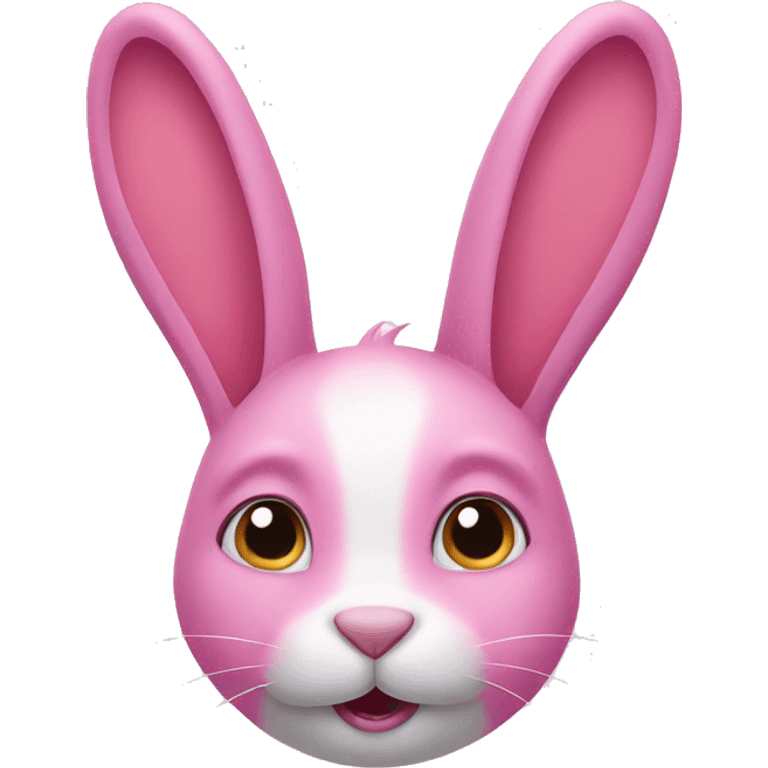 Pink rabbit  emoji