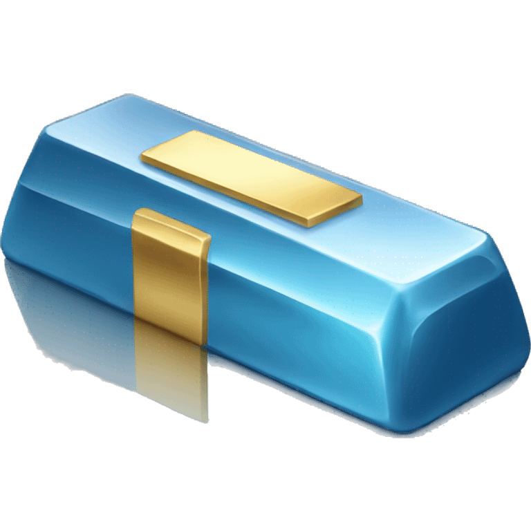 blue silver gold bar emoji