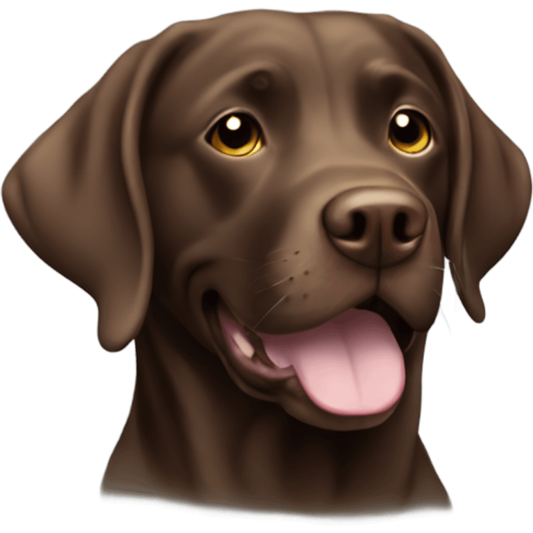 Chocolate lab,money, happy emoji