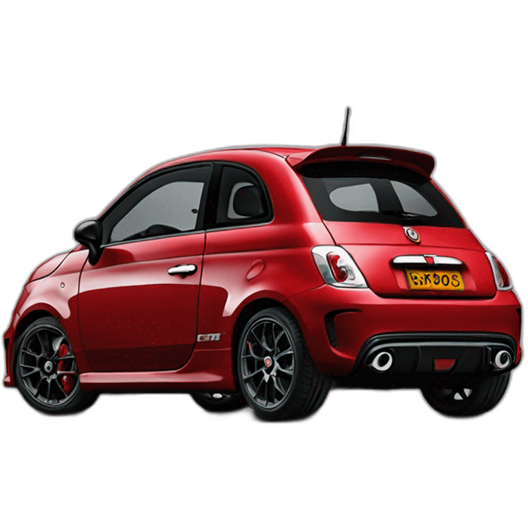 Abarth 595 red details emoji