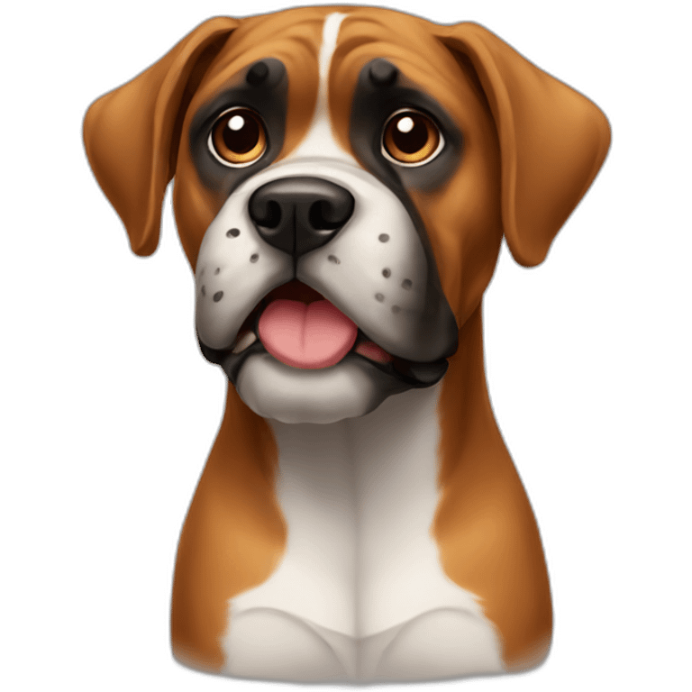 Dog boxer emoji