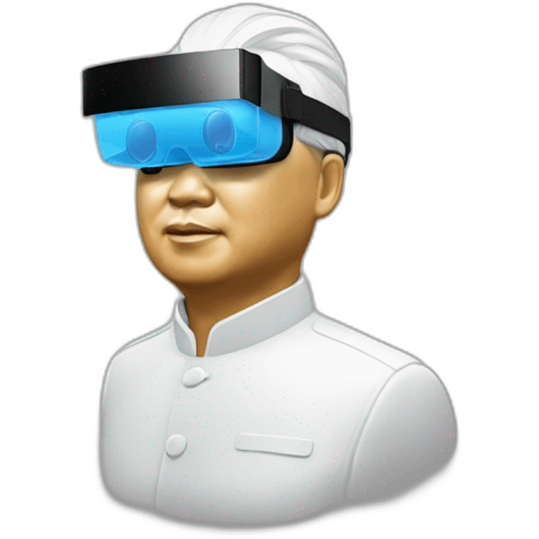 Mao zedong uses VR glass emoji