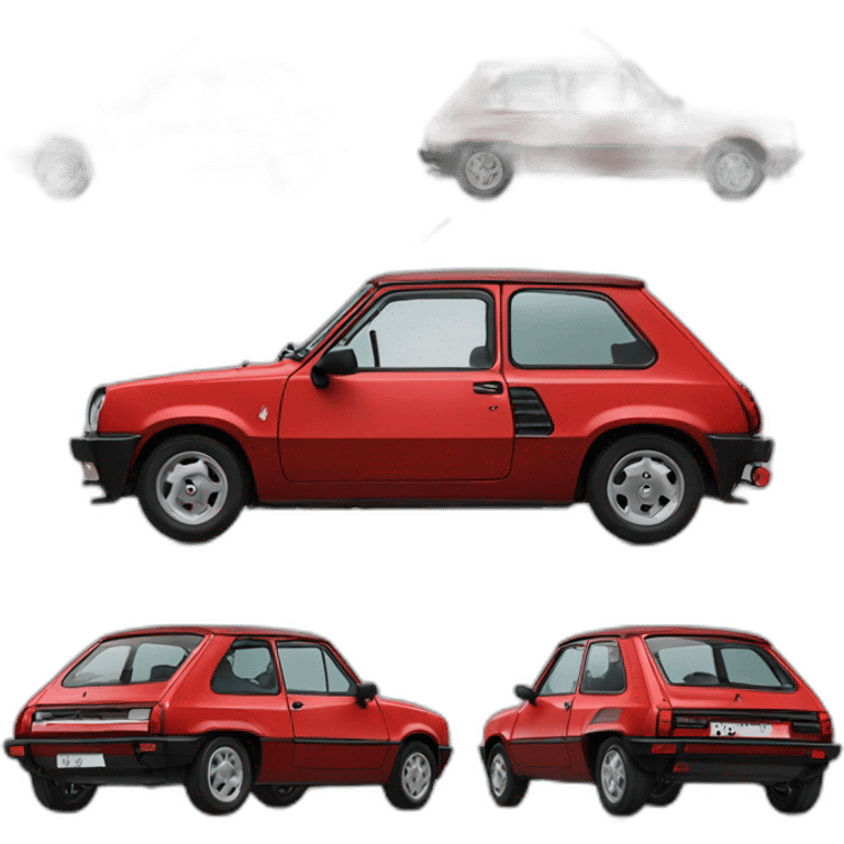 Renault 5 rouge emoji