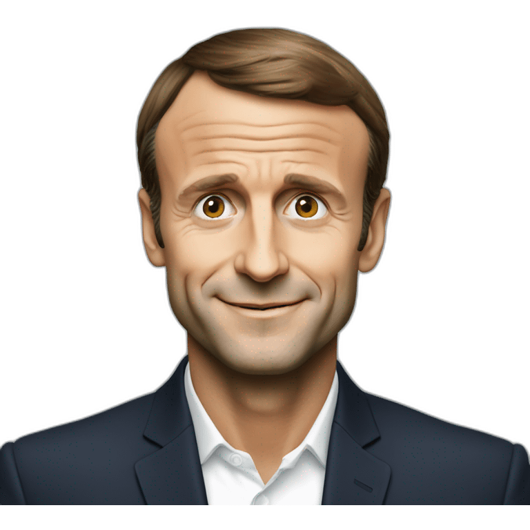 Emmanuel Macron under turtle emoji