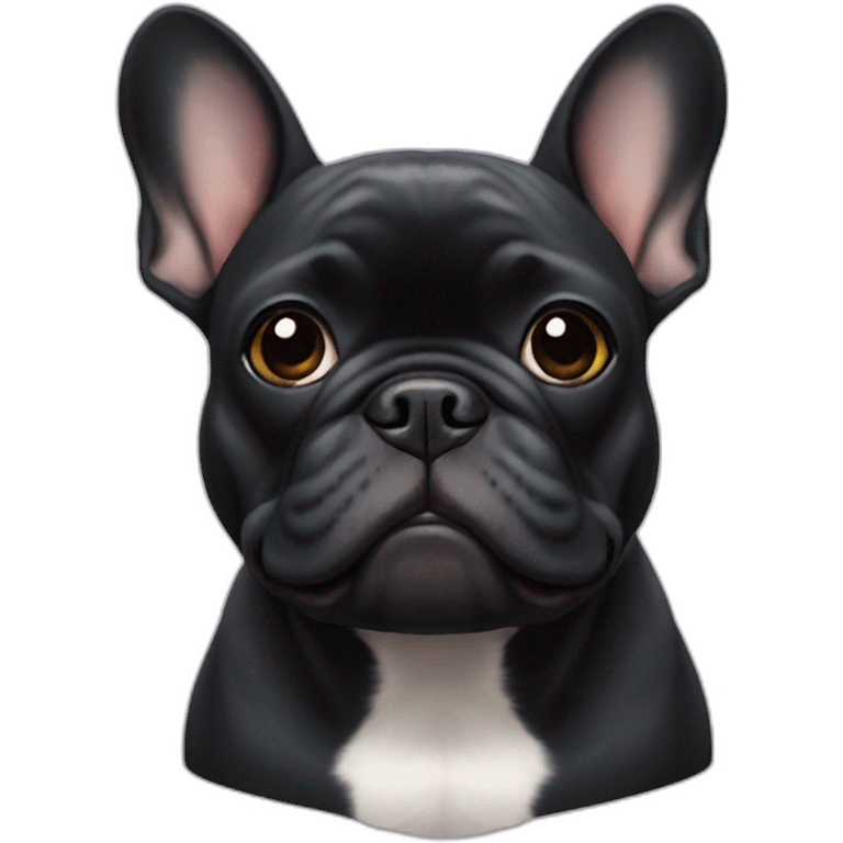 black french bulldog emoji