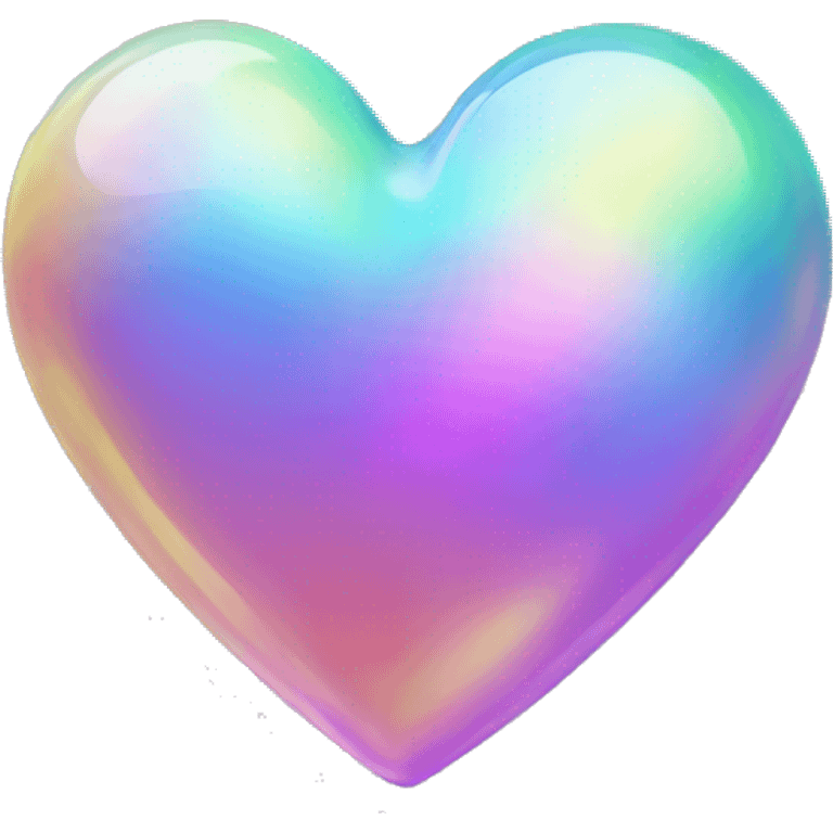 iridescent heart emoji