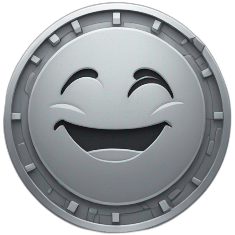 gray bitcoin coin retro disney charcther emoji