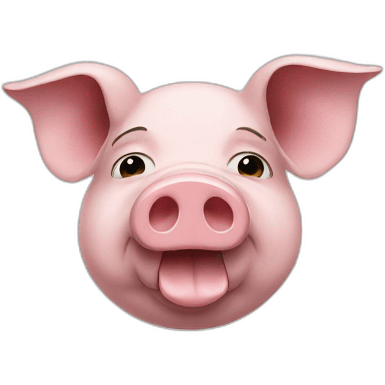 Pig dj emoji