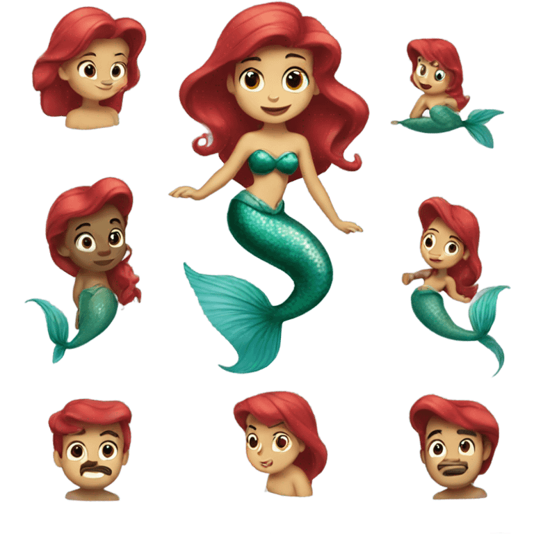 The little mermaid emoji