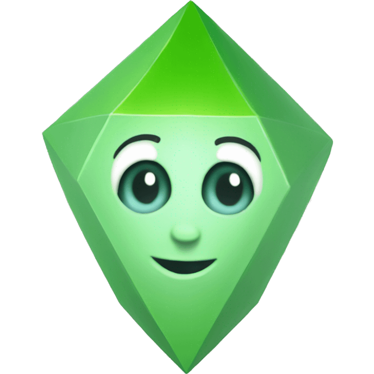 a plumbob from The Sims 3 emoji