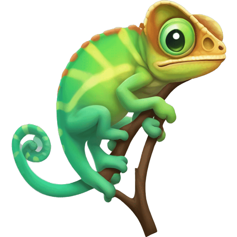 cute chameleon emoji