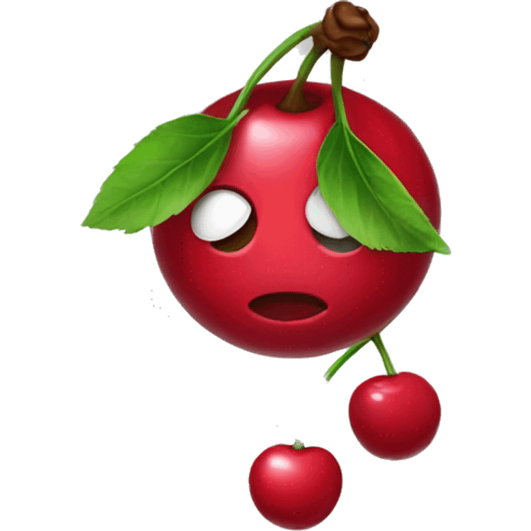 Cherry with bow emoji