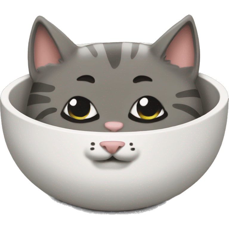 Cat bowl emoji