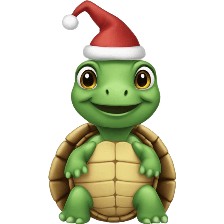 Turtle dress up Christmas  emoji