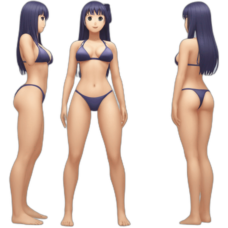 hinata hyuga full body pawg micro bikini back focus emoji