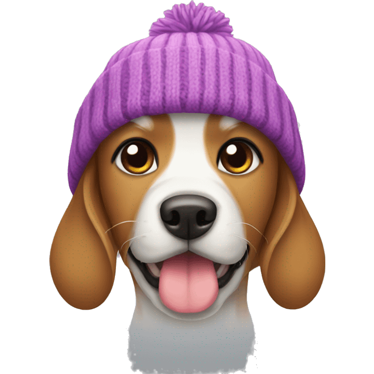 dog with a beanie emoji