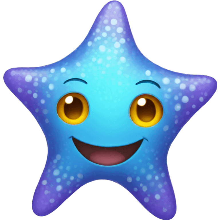 Smiling star fish emoji