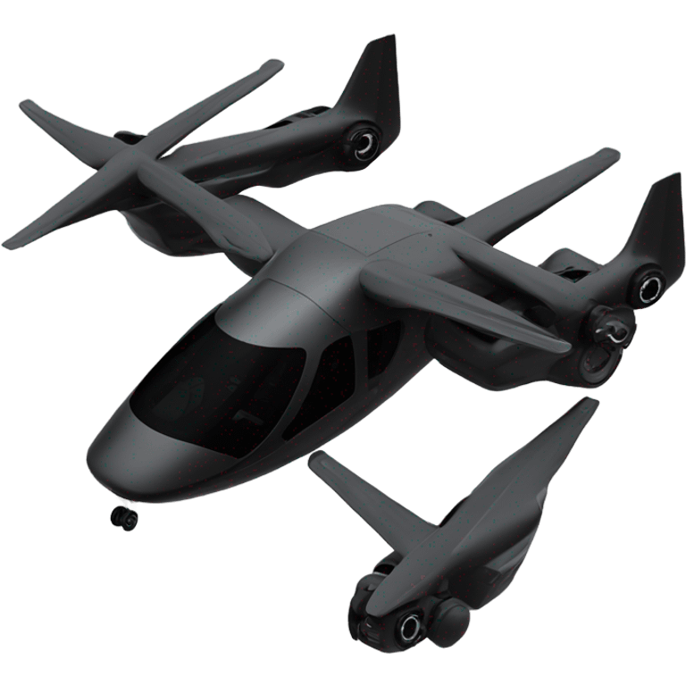 12 engine black evtol aircraft  emoji