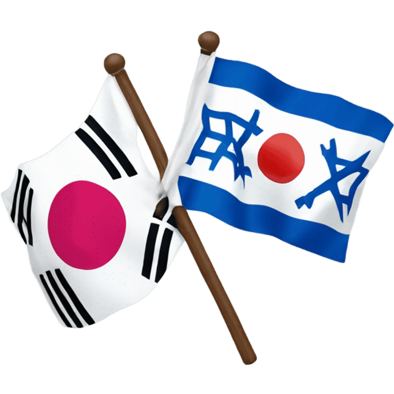 Korea and Israel flags emoji