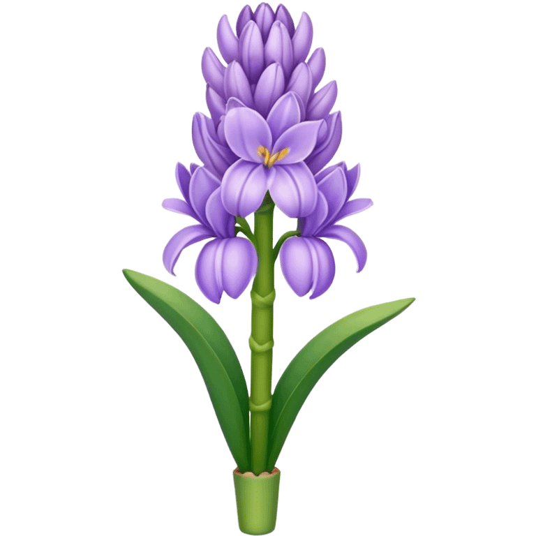 light purple hyacinth emoji