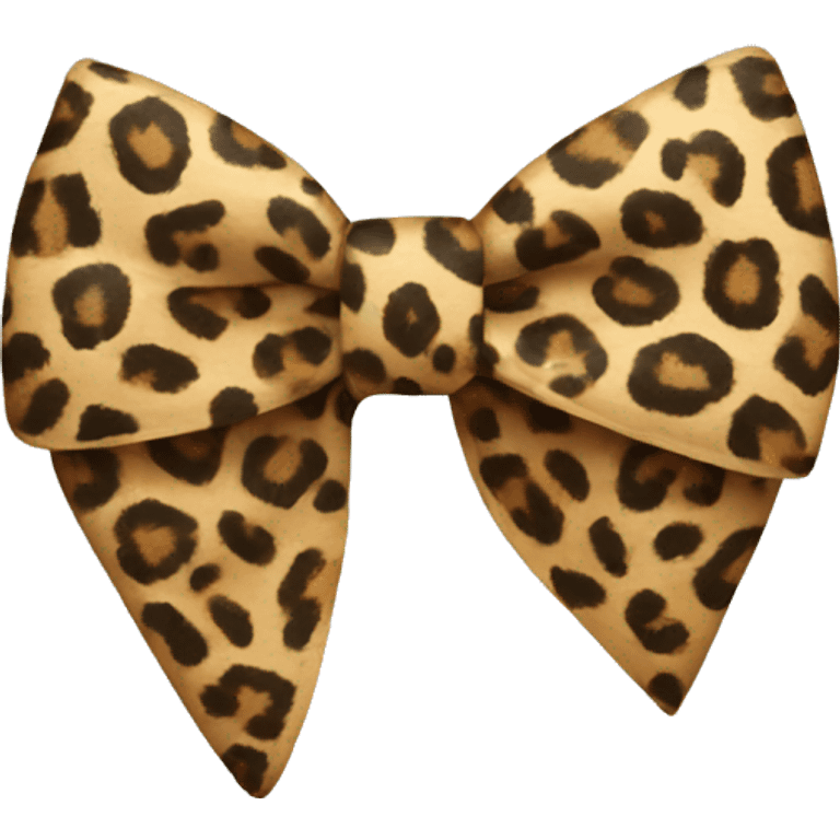 Leopard bow emoji