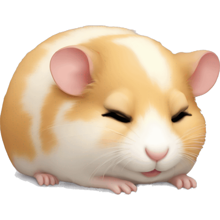 sleeping cute hamster emoji